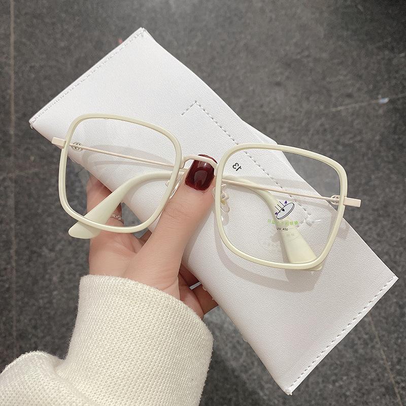 Square Blue Light Blocking Glasses Man and Women Pink Wine Black Square Frame Eyeglasses Fashion Vision Spectacles Oculos