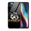 Super Cute Panda Glass Case For Iphone 13 12 11 Pro Max 12Pro XS Max XR X 7 8 Plus SE 2020 Mini Case Tempered Back Cover