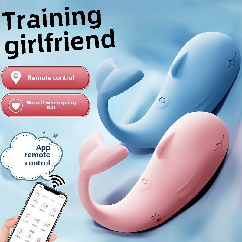 Маленький кит Беспроводной выносной пульт дистанционного управления Прыгающее яйцо Наружный Носимый Флиртующий Мастурбатор Секс-игрушки