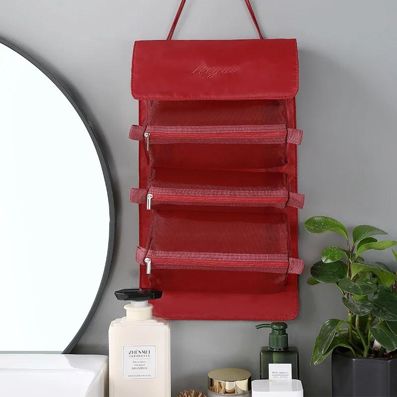 Косметички съемные 4 шт в 1 портативная косметичка дорожная складная разделяемая сумка для хранения туалетных принадлежностей органайзер косметичка новая