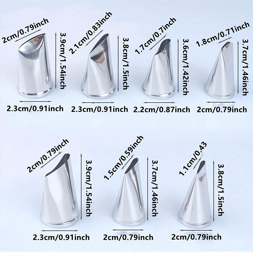 Stainless Steel Pleated Skirt Tube Nozzle Set Pastry Fondant Cake Decorating Supplies Baking Tools for Professional Home Use