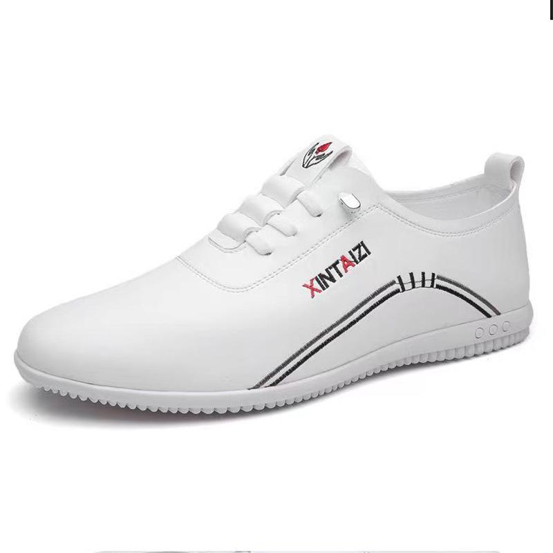 Мужская обувь деловая повседневная тонкая кожаная обувь мягкая подошва легкая закрывает ноги обувь Doudou простая и легкая мужская обувь