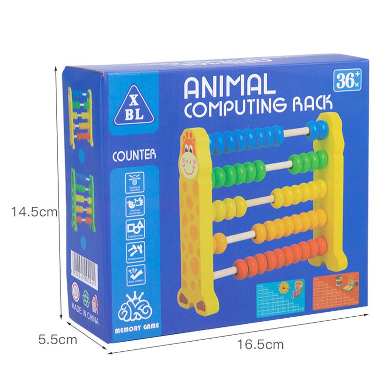 Детские деревянные счеты Игрушка для раннего изучения математики Монтессори Развивающие счеты для счета Вычислительные бусины Игрушки для логического мышления для малышей