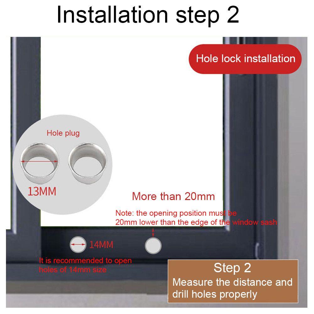 Безопасность Противоугонная алюминиевая защелка для дверей и окон, защелка для дверей, защелка для окон, ограничитель для окон, защелка для окон