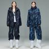 Лыжный костюм для мужчин и женщин для улицы, зимний, теплый, для сноуборда, водонепроницаемый, ветрозащитный, комплект куртка и брюки, большой размер, дышащий, утепленный, сноубордический костюм