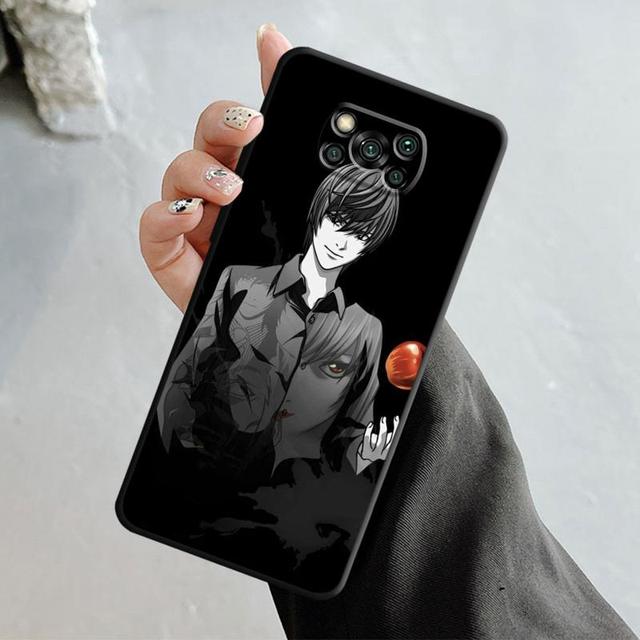 Чехол для телефона Xiaomi Poco X3 Nfc X4pro M3 C40 для Mi 12 11 10 10t 8 Note10 Lite 11ultra 11t Pro F1 аниме Death Note L Light