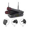 Беспроводная микрофонная система с 2 ручными микрофонами VHF UHF Беспроводной микрофон для звука в домашних кинотеатрах