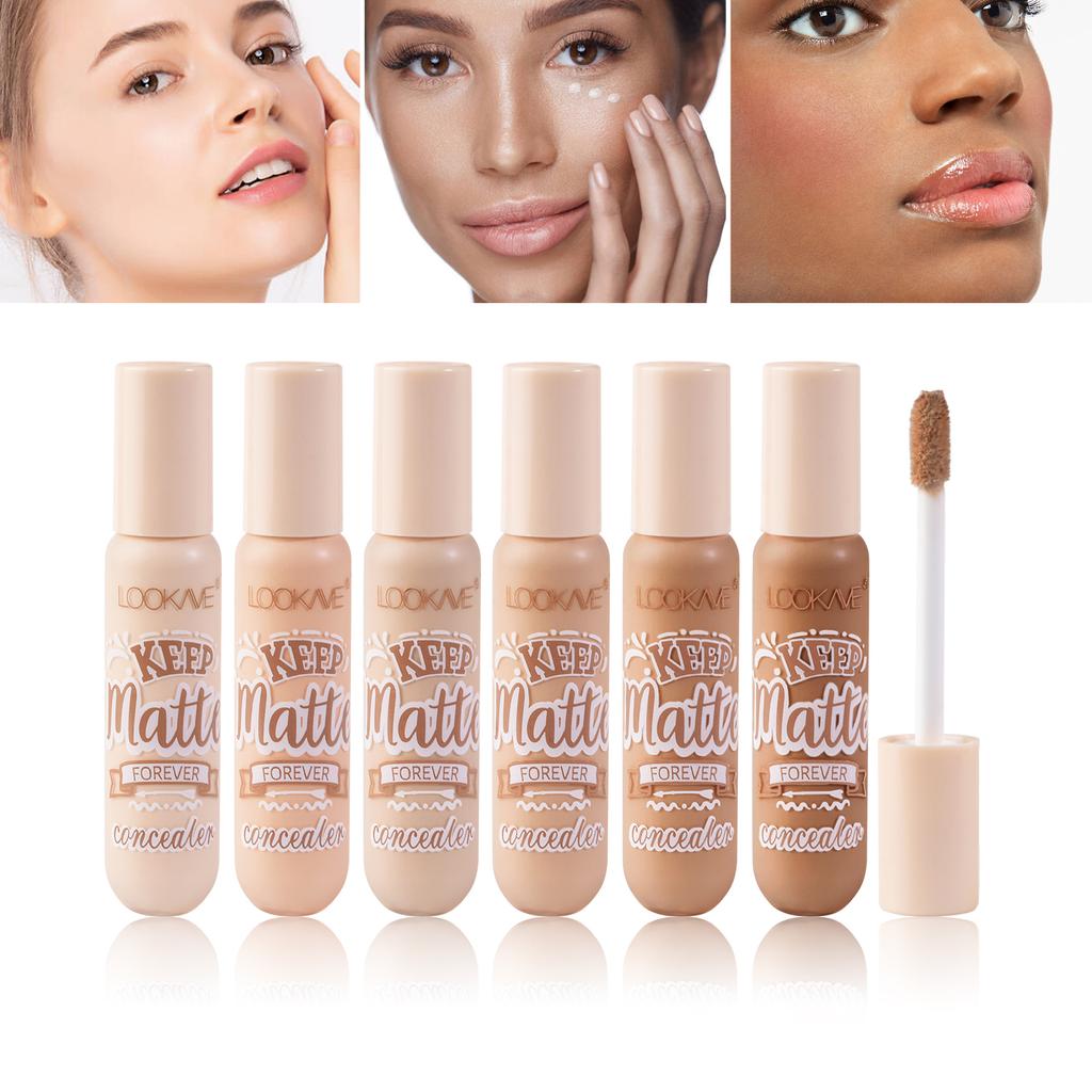 Concealer Waterproof Liquid Foundation Full Coverage Long Lasting Face Scars Acne Dark Circles Cover 8g