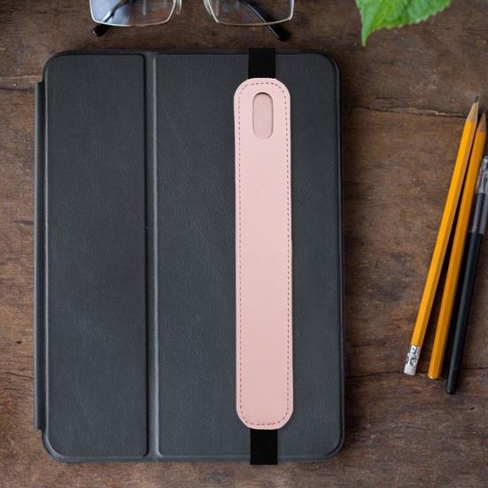 Чехол для стилуса из гладкой искусственной кожи, прочная строчка, эластичная лента, легкий, портативный, защитный держатель для стилуса, карман-рукав для хранения ручки в блокноте