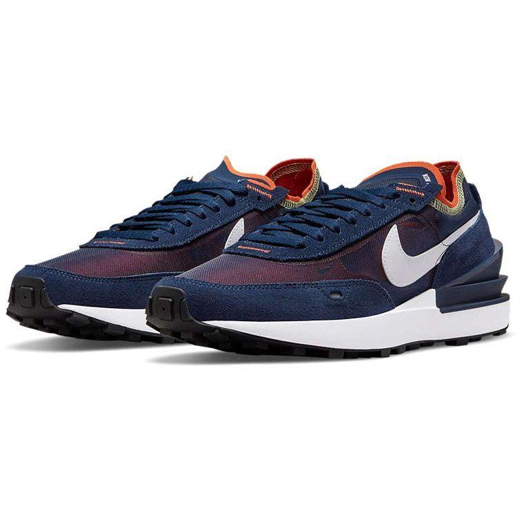 Nike Мужские кроссовки Waffle One Midnight Navy Orange Melon Tint Blue White DA7995-401