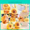 Adorable Capybara And Bee Story Plush Keychain Accessory For Gift Giving