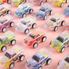 Simulation Mini Inertial Transparent Double Layer Graffiti Car Toy Children
