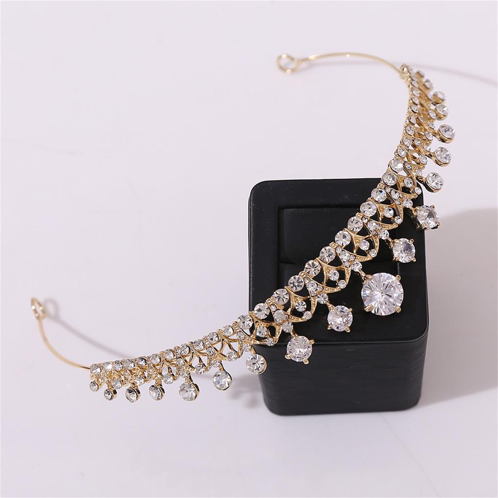 Стразы Кристалл Корона Тиары Свадебные Свадебные Украшения для Волос Подарки Аксессуары Девочка Принцесса Королева Вечеринка Ободок