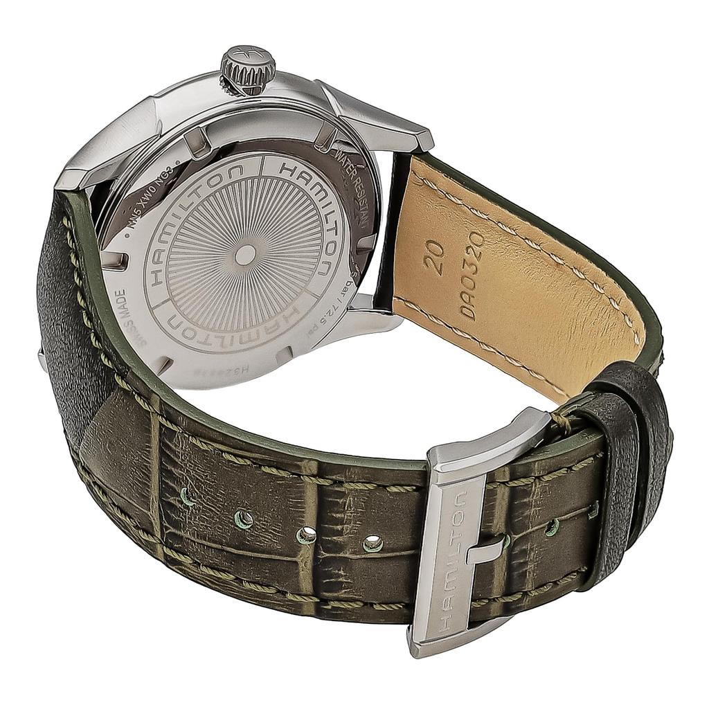 Jazzmaster GENT Коричневый циферблат Нержавеющая сталь Сапфировое стекло Кварцевые 40MM Швейцарские часы бренда H32451801 Серые [Hamilton] Мужские [Товар]