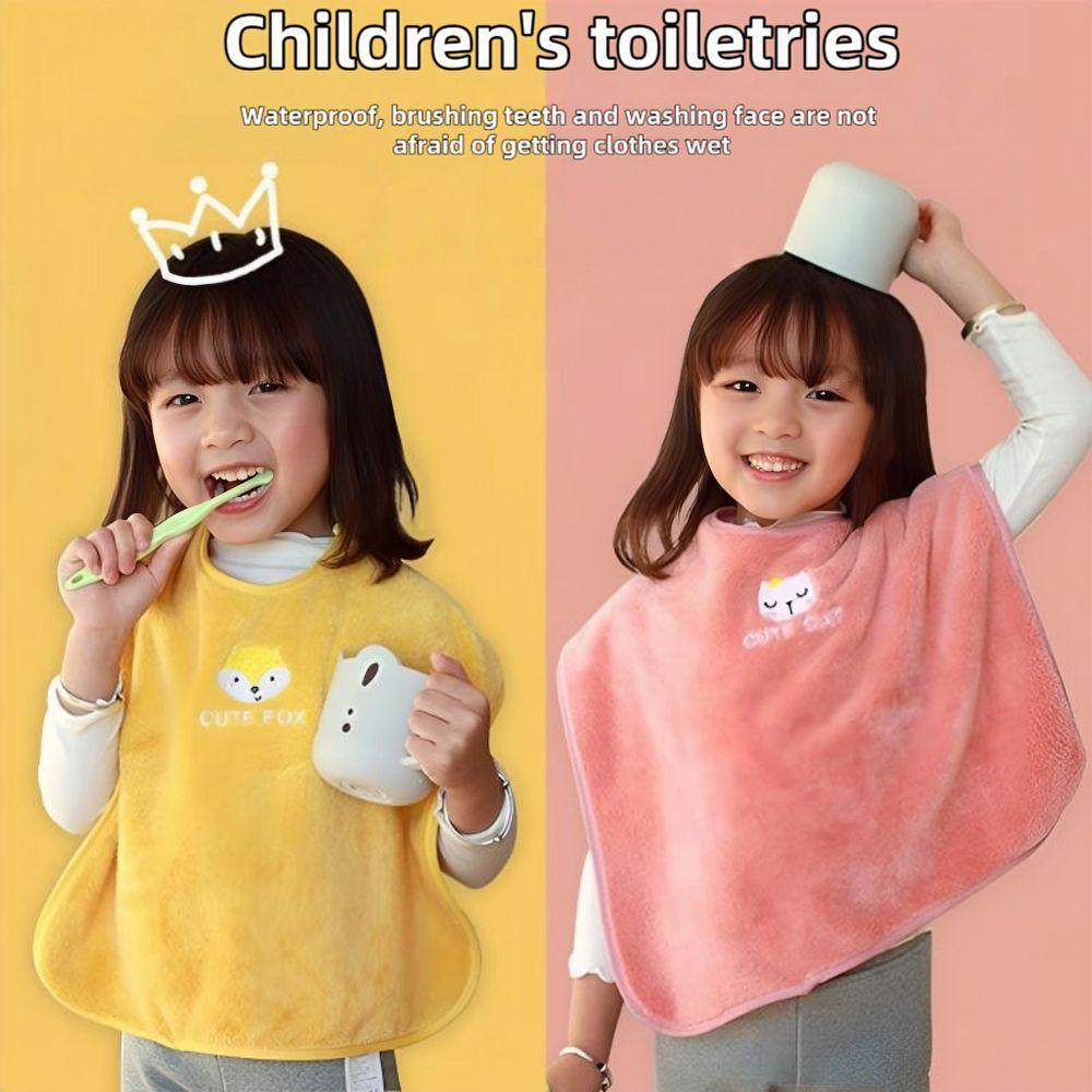 Adjustable Snaps Children's Washcloth Soft Toddler Face Towel New Baby Bibs for Feeding Eating