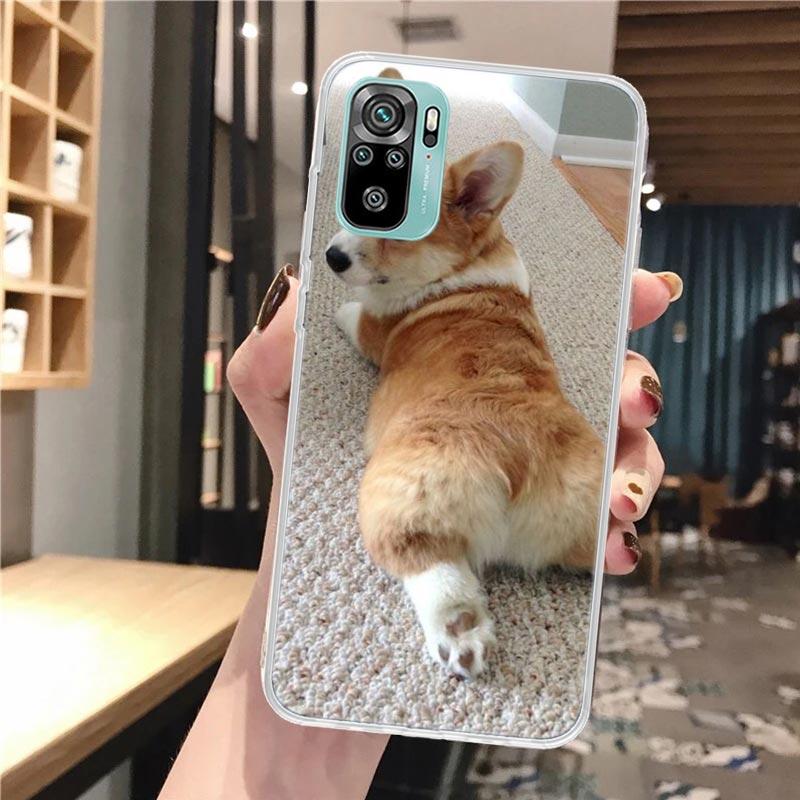 Милые Прекрасные Собаки Корги Мягкий Чехол Для Телефона Для Xiaomi Redmi Note 12 12S 13 14 11 11S 10 Pro 10S 11T 11E Plus 14Pro Чехол С Рисунком Не