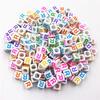50Pcs 6mm 26 Letter Acrylic Loose Beads DIY for Necklace Bracelet Pendant Jewelry Making
