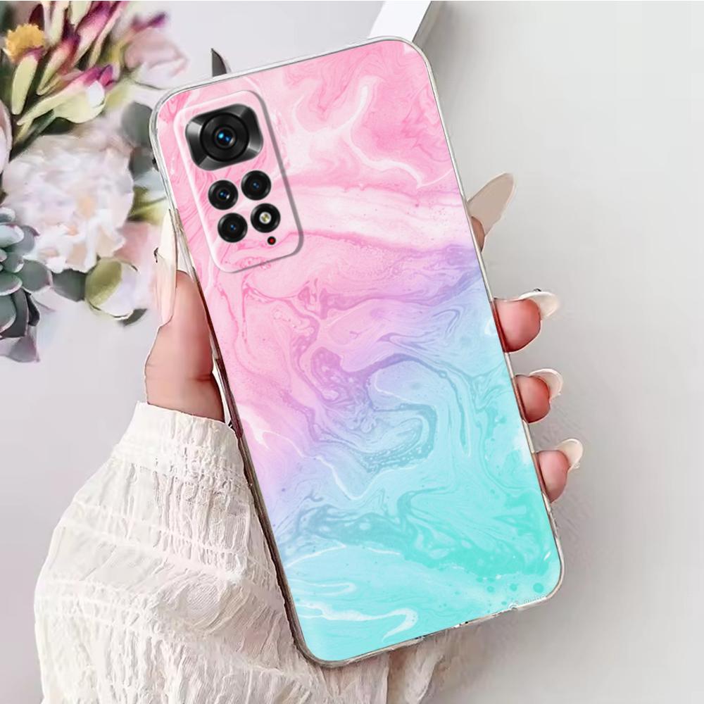 Мягкий чехол из ТПУ для Redmi Note 11 Pro Plus, чехол с рисунком бабочки, силиконовая задняя крышка для Xiomi Redmi Note 11 Note11 Pro 11S