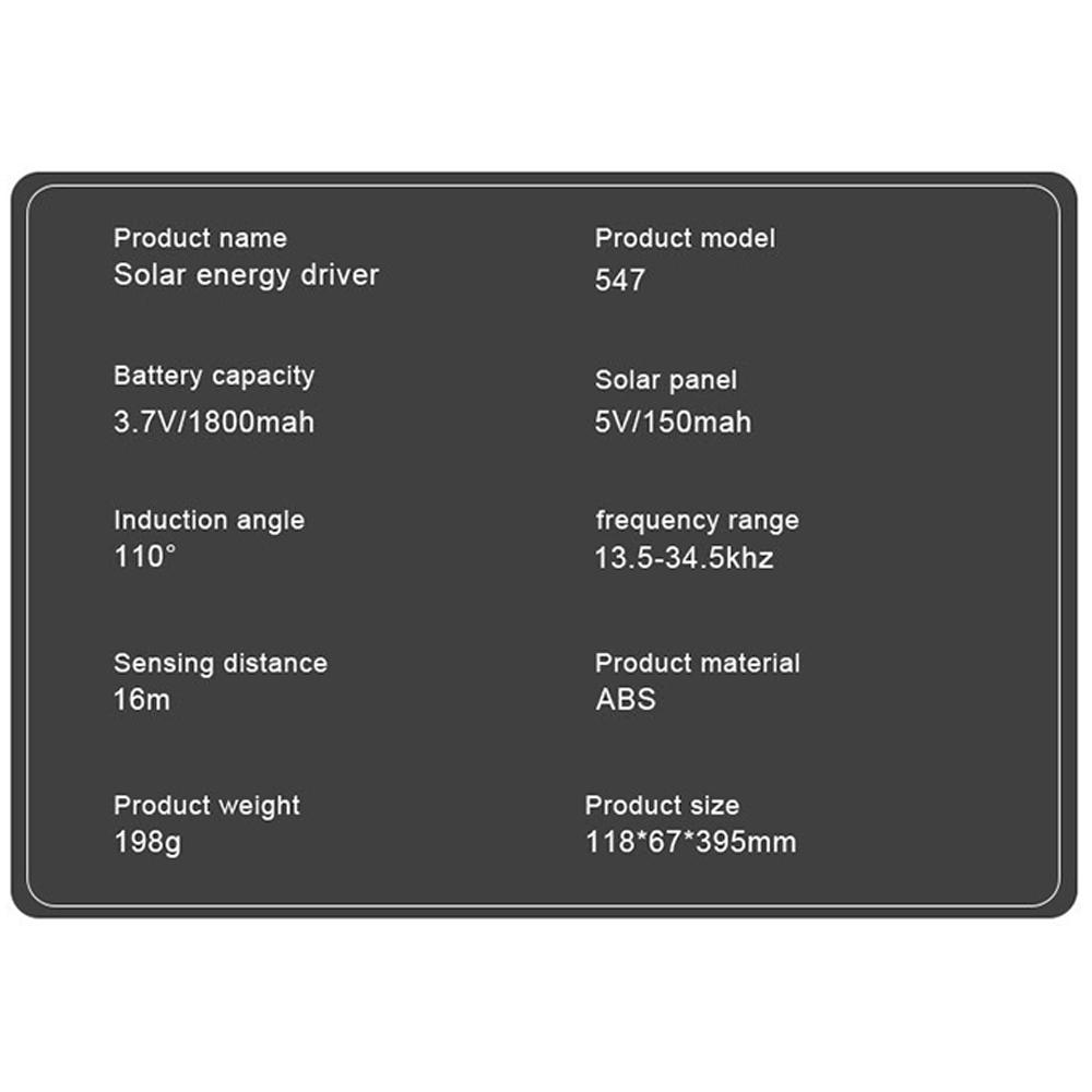 Ультразвуковой отпугиватель животных на солнечной батарее, отпугиватель оленей, белок, водостойкий отпугиватель животных на открытом воздухе