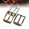 1pcs 40mm Metal Brushed Belt Buckle Men End Bar Heel Bar Single Pin Belt Half Buckle Leather Craft Belt Strapp Webbing
