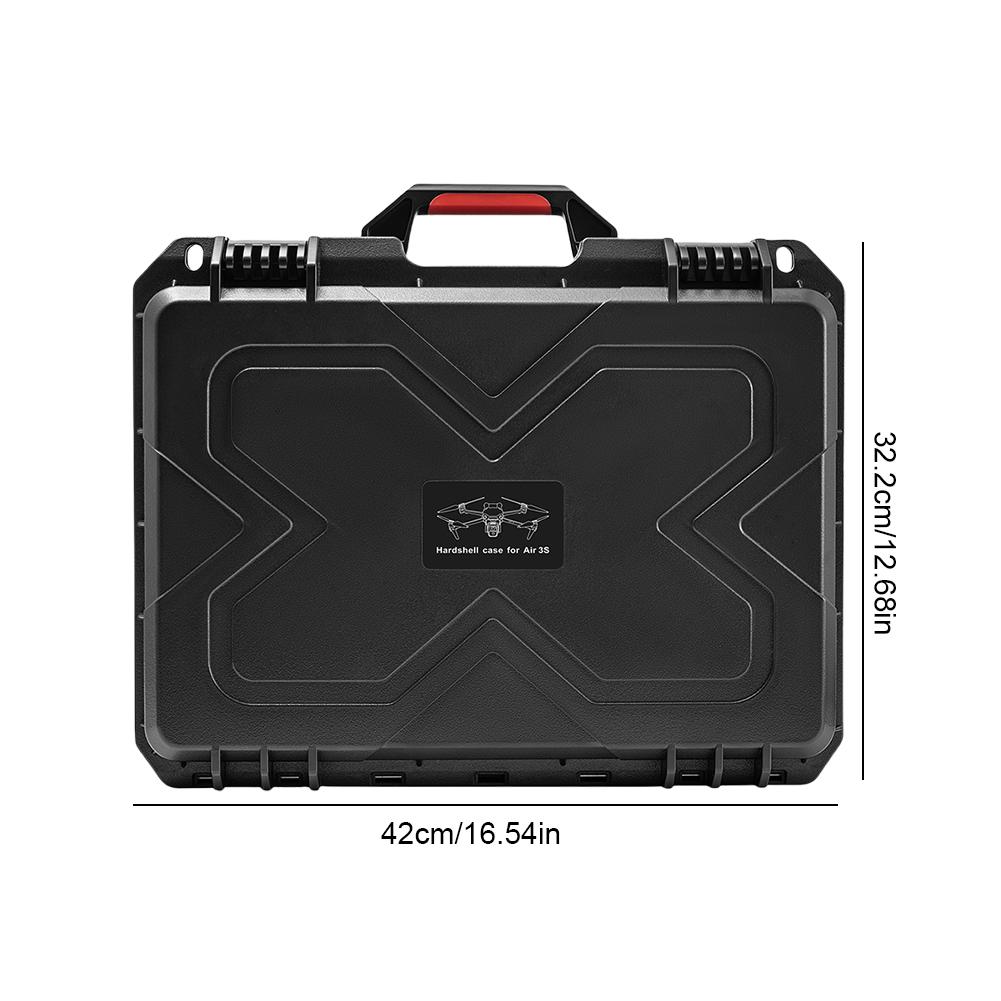 Double Layer Hard Case Waterproof Case Explosin-proof Box Hard Shell Carrying Case Safety Handbag for DJI Air 3S/Air 3