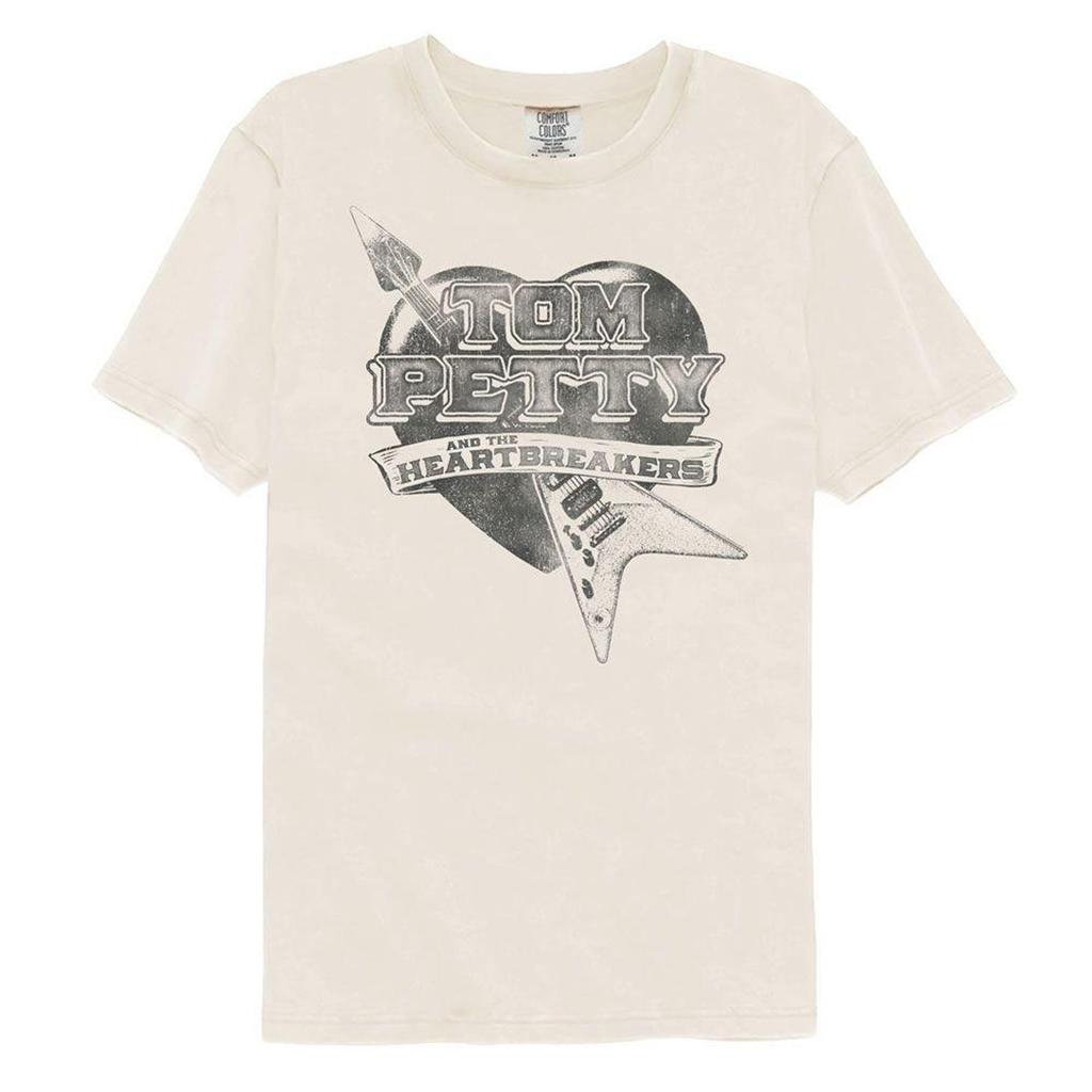 Tom Petty Guitar Heart Ivory Comfort Colors T-Shirt