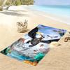Dragon Trainning Print Beach Towel, Large Soft Quick Dry Towel for Beach Camping Swimming