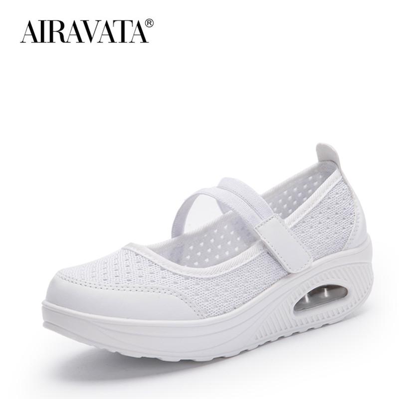 Женская обувь на воздушной подушке, легкая дышащая спортивная обувь для отдыха увеличенного размера