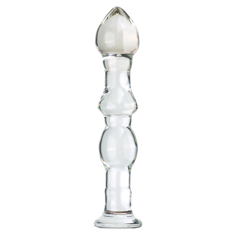 VaHppy Glass анальные пробки Тонкие и длинные Глубокие анальные стягивающие бусины Унисекс Гей Секс-игрушки Дилдо Мастурбаторы SM