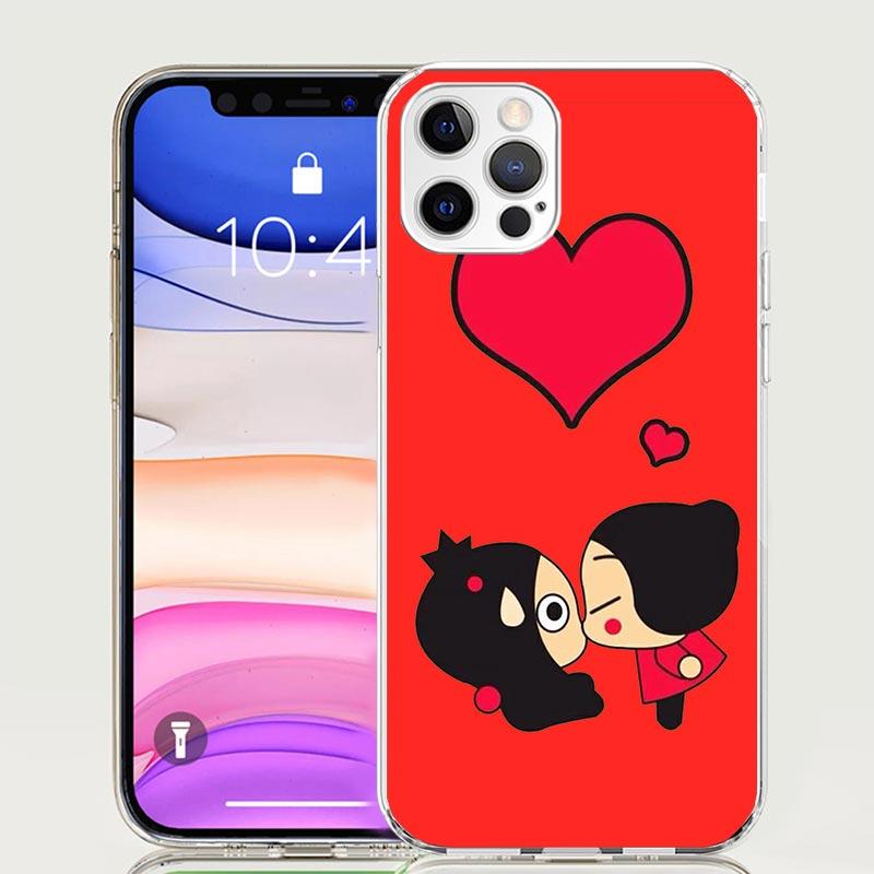 Cute Cartoon Pucca Garu Case Phone Cover for Apple iphone 17 Air 16 15 14 13 Mini 12 11 Pro Max 16E 7 Plus 8 + SE 2020 Trend Fun