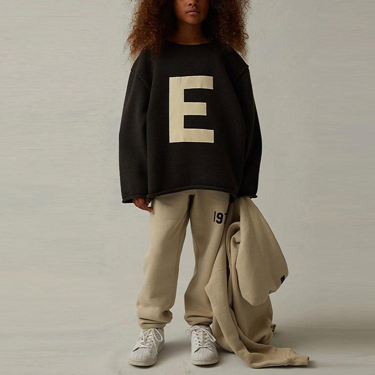 Fear of God Essentials Свитер SS22 с большим логотипом Детские свитеры Железный FOG-SS22-249