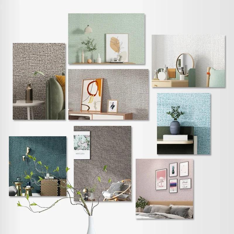 0.5mx2.8/10м 3D Наклейка на стену Обои Самоклеящаяся Водонепроницаемая Панель для покрытия стен для Гостиной Спальни Ванной Комнаты Домашний Декор