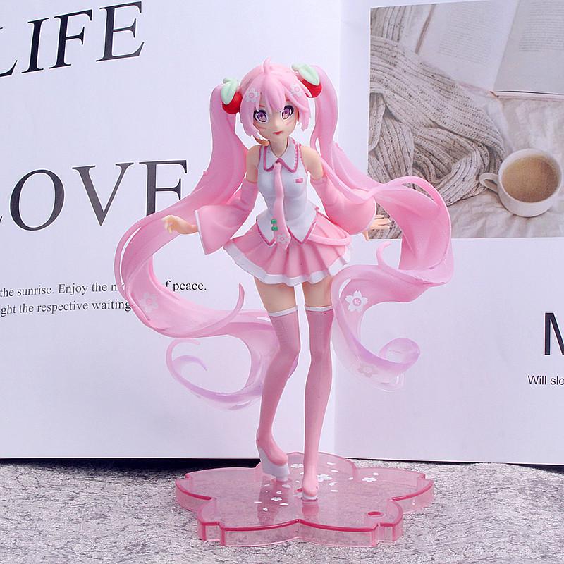 Hatsune Princess Sakura Warrior 2D Figure – Cherry Blossom Car & Desktop Ornament