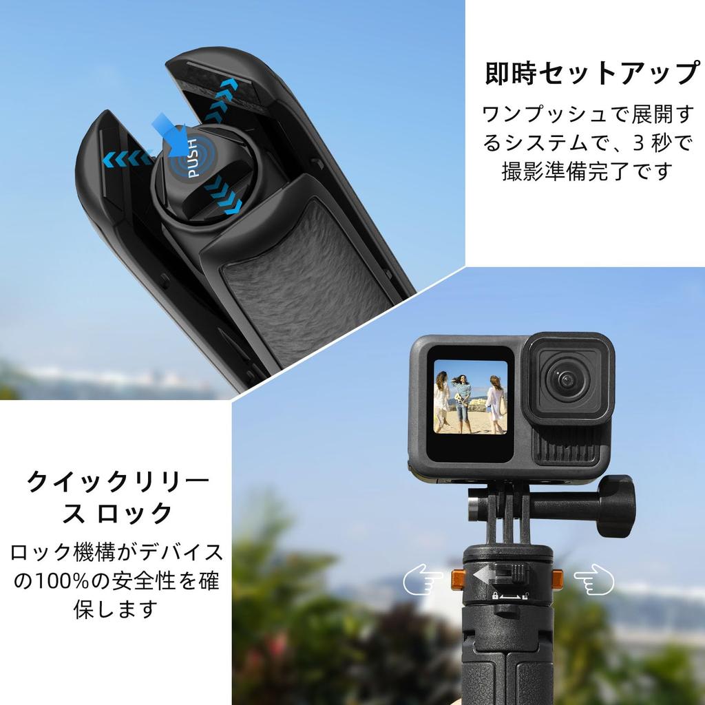 Выдвижной штатив-селфи для экшн-камеры Osmo Pocket, мини-подставка с винтом быстрой фиксации, легкий и портативный, совместимый с DJI Action 5