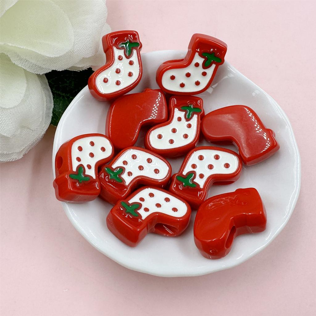 Цепи для мобильных телефонов ручной работы DIY браслеты Свободные материалы для головок Перчатки снеговика Капельное масло Акриловые елочные клетки Ожерелье Аксессуары 10 шт.