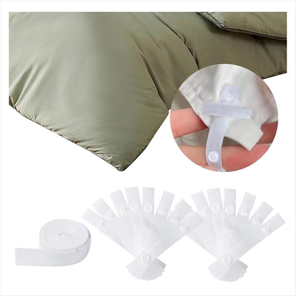 4/8/16PCS Four Corner Fixed Quilt Cover Ties Flat Rope Binding Duvet Cover Straps Home Use