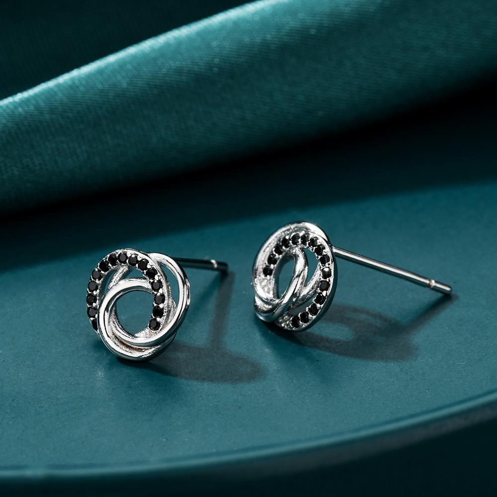 Black Awn Ювелирные серьги с черным камнем для женщин