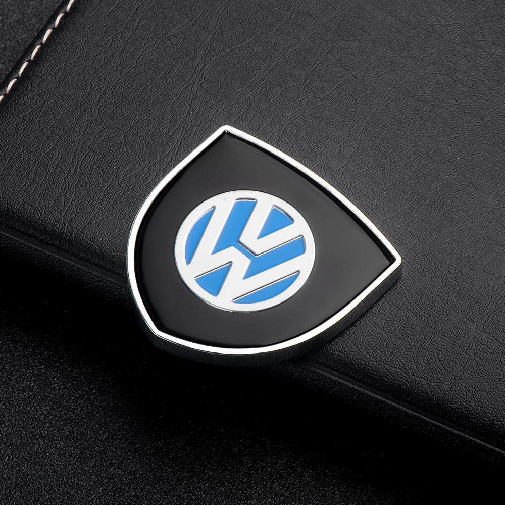 T301/2pcs 3D Metal Car Window Trunk Emblem Decor Sticker Valve Cap For Volkswagen Jetta Golf Beetle GTD GTI MK4 R Auto Accessories