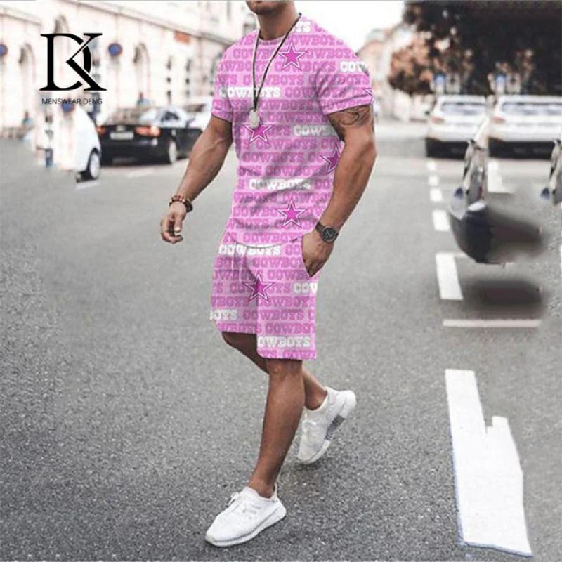 Летний мужской комплект футболок, черно-белый сетчатый 3D-принт, одежда большого размера, трендовый мужской спортивный костюм, футболка для фитнеса, шорты, комплект одежды