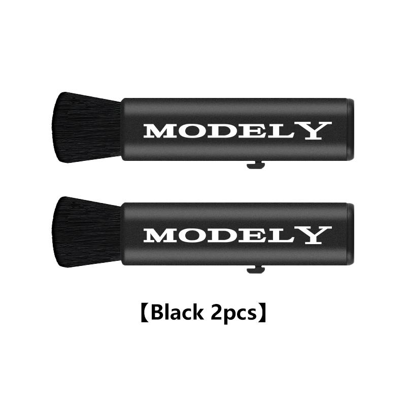 Car Retractable Cleaning Brush Outlet Dusting Small Brush Interior Accessories For Tesla Model 3 Y S X 2021 Juguete Roadster
