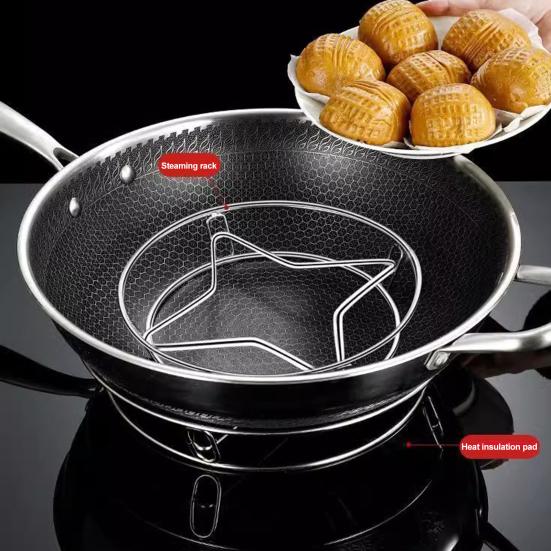 Подставка для кастрюль из нержавеющей стали, кухонный органайзер, термостойкий, не деформируемый, держатель для кастрюль, подставка для посуды