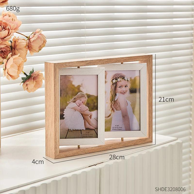 Modern Home Decor Frame for Room Picture Frame Desk Photo Frame Glass Portrait Hanging Picture Desktop Photo Frames Love Gift