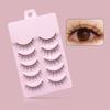 Yousheng 5Pairs False Eyelashes Natural Stylish Eyeliner Effect Cross Makeup Extensions Eye Lashes for Daily Life