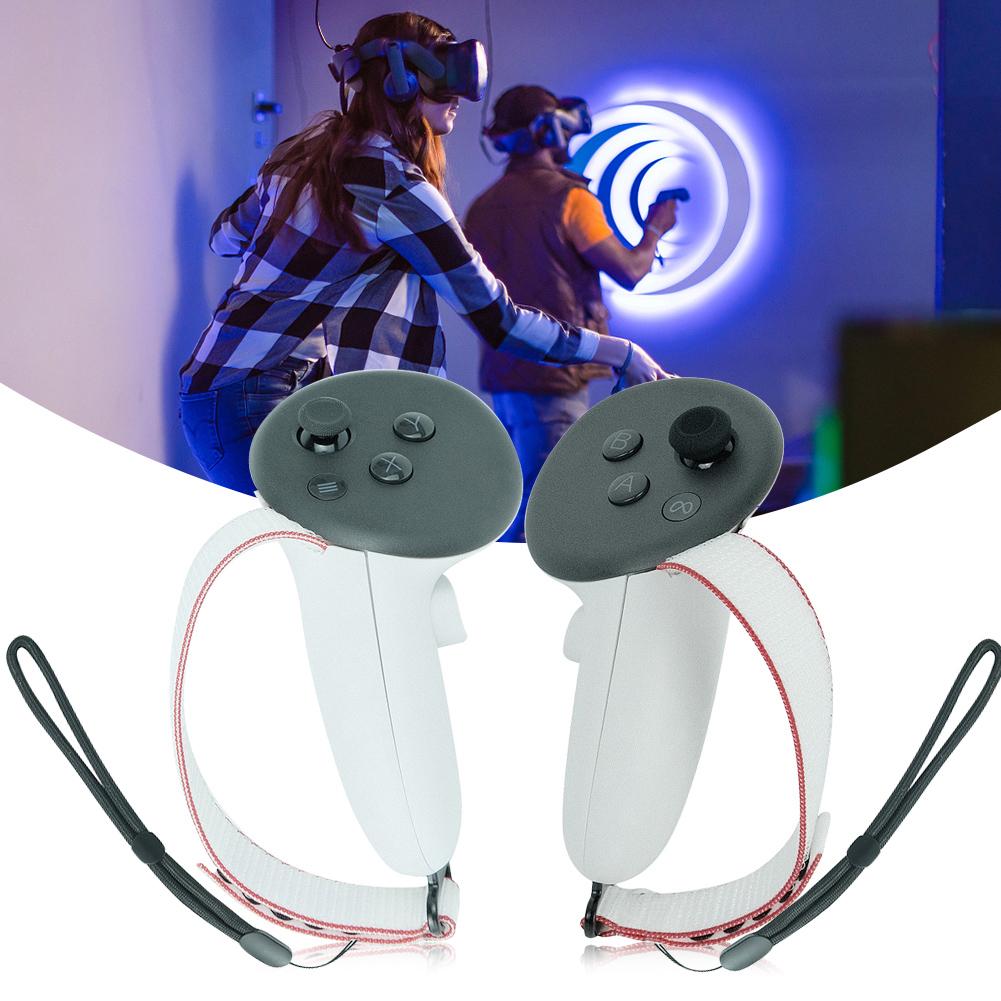 Для контроллеров VR Meta Quest 3 Накладки на рукоятки Регулируемые ремешки на запястье Комплект Крышки батарейного отсека Пряжка Колпачки для джойстиков Для VR-аксессуаров Quest 3