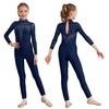Kids Girls Long Sleeve Ballet Dance Gymnastics Leotard Jumpsuit Unitard Dancewear