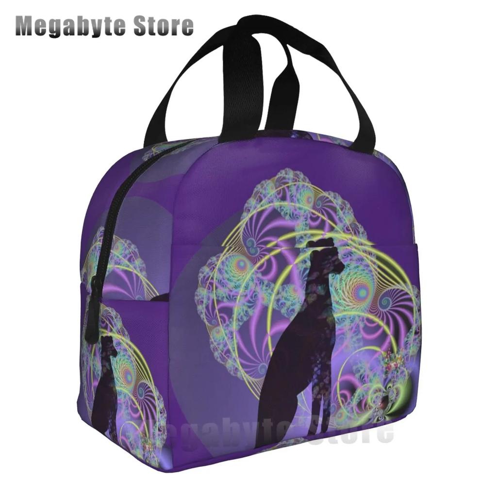 Садовая борзая собака Грейхаунд сумка для обеда холодильник изолированный ланч-бокс для школьников уиппет борзая собака портативные сумки для пикника