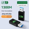 1300Mbps Dual-band USB Wireless Network Adapter for Desktop and Laptop