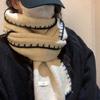 Осень и зима новая корейская версия универсальный замок край корейский вязаный серый шарф женский вязаный теплый шарф на шею