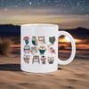 Various Birds Pattern Beer Mug Owl Themed Coffee Mugs Drinkware for Milk Juice Soup Cute Gift for Classmate Coworker Ceramic Cup