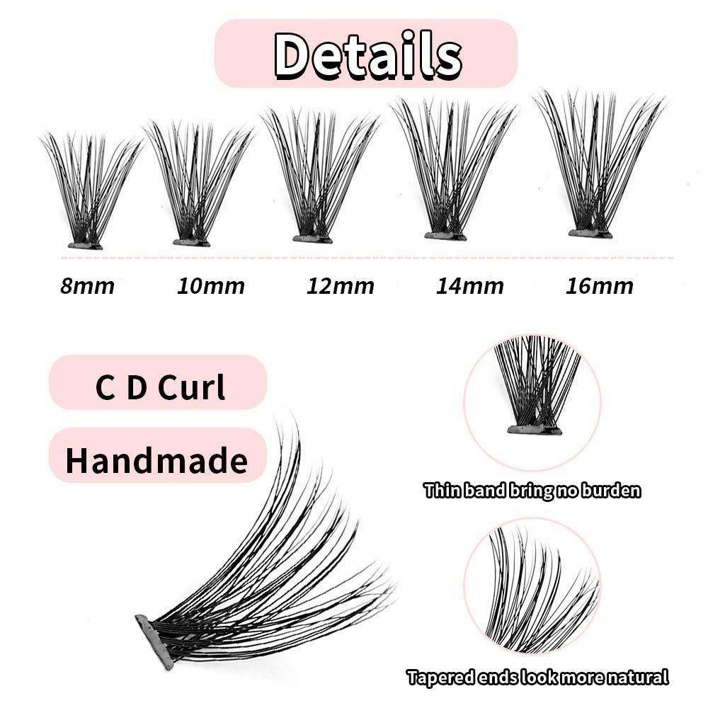 Segmented Individual Cluster Eyelashes 8-16mm Eyelashes Extensions Eyelash Extension